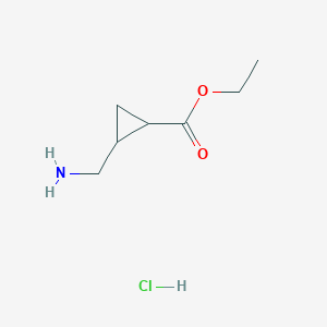 trans-Ethyl 2-(aminomethyl)cyclopropanecarboxylatehydrochloride