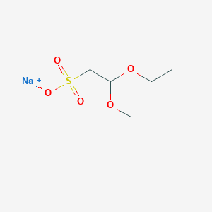 molecular formula C6H13NaO5S B1408612 Sodium 2,2-diethoxyethane-1-sulfonate CAS No. 1929606-73-4