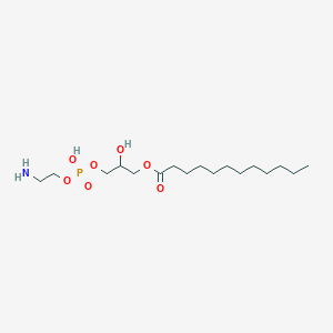 molecular formula C17H36NO7P B14086156 [3-[2-Aminoethoxy(hydroxy)phosphoryl]oxy-2-hydroxypropyl] dodecanoate 