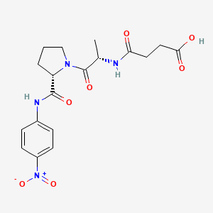 molecular formula C18H22N4O7 B1408619 Suc-Ala-Pro-pNA 