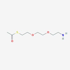 molecular formula C8H17NO3S B14086333 AcS-PEG2-NH2 