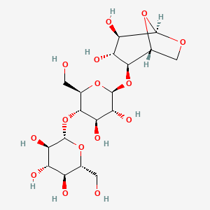 molecular formula C18H30O15 B14086360 1,6-Anhydro-b-D-cellotriose 