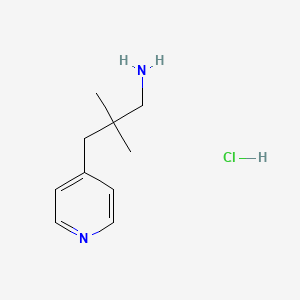 molecular formula C10H17ClN2 B14086389 2,2-Dimethyl-3-(pyridin-4-yl)propan-1-amine hydrochloride 