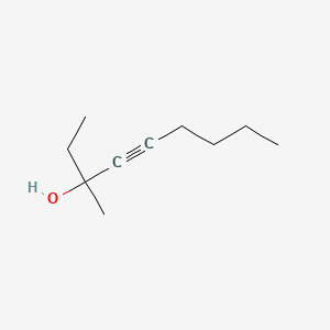 molecular formula C10H18O B14086404 3-Methylnon-4-YN-3-OL CAS No. 1000-41-5