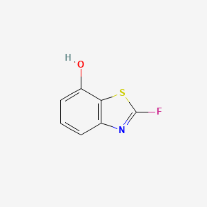 molecular formula C7H4FNOS B1408655 2-氟-7-羟基苯并噻唑 CAS No. 1261460-85-8