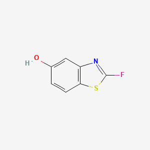 molecular formula C7H4FNOS B1408656 2-Fluorobenzo[d]thiazol-5-ol CAS No. 1261564-25-3