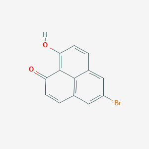 molecular formula C13H7BrO2 B14086567 5-Bromo-9-hydroxy-1H-phenalen-1-one CAS No. 10505-84-7
