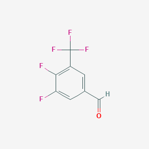 molecular formula C8H3F5O B140866 3,4-Difluoro-5-(trifluoromethyl)benzaldehyde CAS No. 134099-28-8