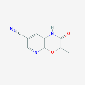 molecular formula C9H7N3O2 B14086645 3-Methyl-2-oxo-2,3-dihydro-1H-pyrido[2,3-b][1,4]oxazine-7-carbonitrile 