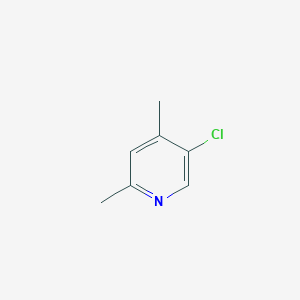 molecular formula C7H8ClN B14086665 Pyridine, 5-chloro-2,4-dimethyl- CAS No. 72093-09-5