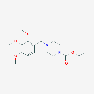 molecular formula C17H26N2O5 B140867 Ethyl 4-(2,3,4-trimethoxybenzyl)piperazine-1-carboxylate CAS No. 53531-01-4