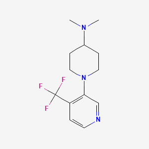 molecular formula C13H18F3N3 B1408671 N,N-Dimethyl-1-(4-(trifluoromethyl)pyridin-3-yl)piperidin-4-amine CAS No. 1713160-41-8