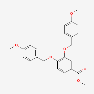 molecular formula C24H24O6 B14086822 Methyl 3,4-bis[(4-methoxyphenyl)methoxy]benzoate 