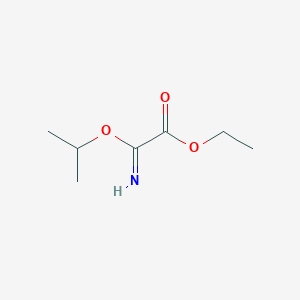molecular formula C7H13NO3 B14087090 Ethyl 2-imino-2-isopropoxyacetate 