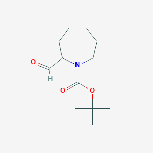 molecular formula C12H21NO3 B140871 Tert-butyl 2-formylazepane-1-carboxylate CAS No. 146337-41-9