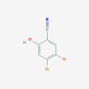 molecular formula C7H3Br2NO B14087103 4,5-Dibromo-2-hydroxybenzonitrile 