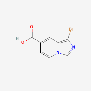 molecular formula C8H5BrN2O2 B14087187 1-Bromoimidazo[1,5-a]pyridine-7-carboxylicacid 