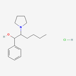 molecular formula C16H26ClNO B14087239 alpha-Pyrrolidinohexanophenone metabolite (hydrochloride) 