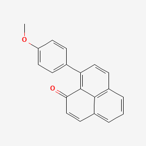 molecular formula C20H14O2 B14087261 9-(4-Methoxyphenyl)phenalen-1-one CAS No. 65874-43-3