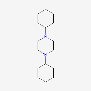 molecular formula C16H30N2 B14087273 1,4-Dicyclohexylpiperazine 