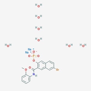 molecular formula C₁₈H₁₃BrNNa₂O₆P B140873 Naphthol AS-BI phosphate disodium salt CAS No. 530-79-0