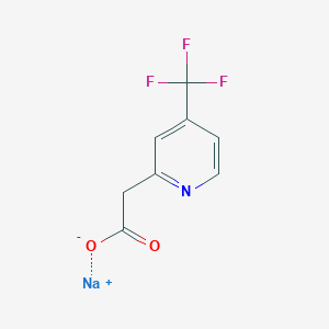 molecular formula C8H5F3NNaO2 B1408738 Sodium 2-[4-(trifluoromethyl)pyridin-2-yl]acetate CAS No. 1803581-80-7