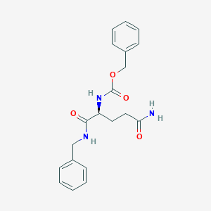 molecular formula C20H23N3O4 B14087452 benzyl (S)-(5-amino-1-(benzylamino)-1,5-dioxopentan-2-yl)carbamate 