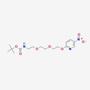 molecular formula C16H25N3O7 B14087463 tert-butyl N-[2-(2-{2-[(5-nitropyridin-2-yl)oxy]ethoxy}ethoxy)ethyl]carbamate 