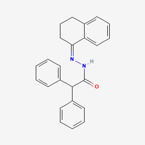 molecular formula C24H22N2O B14087484 N'-(3,4-dihydro-1(2H)-naphthalenylidene)-2,2-diphenylacetohydrazide 