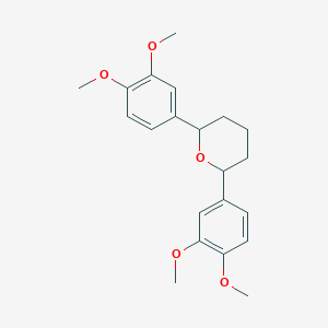 molecular formula C21H26O5 B140875 1,5-Bis(3,4-dimethoxyphenyl)tetrahydropyran CAS No. 143317-76-4