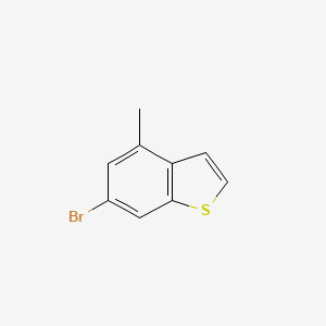 molecular formula C9H7BrS B14087517 Benzo[b]thiophene, 6-bromo-4-methyl- CAS No. 826995-69-1