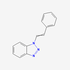 molecular formula C14H11N3 B14087547 1-(2-Phenylethenyl)benzotriazole 