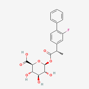 molecular formula C21H21FO8 B14087687 S-Flurbiprofen-acyl-b-D-glucuronide CAS No. 162992-66-7