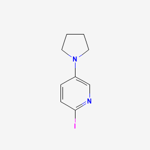 molecular formula C9H11IN2 B1408793 2-Iodo-5-(pyrrolidin-1-yl)pyridine CAS No. 1704065-01-9