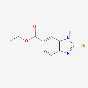 molecular formula C10H9BrN2O2 B14088000 Ethyl 2-bromo-1H-benzo[d]imidazole-6-carboxylate 