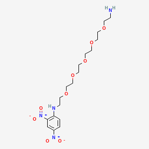 molecular formula C18H30N4O9 B14088138 N1-(2,4-Dinitrophenyl)-3,6,9,12,15-pentaoxaheptadecane-1,17-diamine 