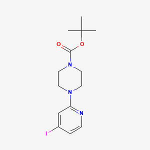 molecular formula C14H20IN3O2 B1408814 Tert-butyl 4-(4-iodopyridin-2-yl)piperazine-1-carboxylate CAS No. 1704065-58-6