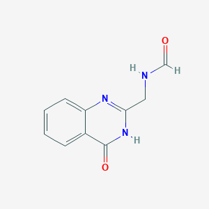 molecular formula C10H9N3O2 B14088166 N-[(4-oxo-3H-quinazolin-2-yl)methyl]formamide 