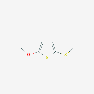 molecular formula C6H8OS2 B14088260 Thiophene, 2-methoxy-5-(methylthio)- CAS No. 71908-74-2