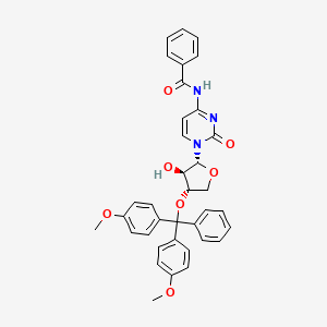 molecular formula C36H33N3O7 B14088445 N-(1-((2R,3R,4S)-4-(Bis(4-methoxyphenyl)(phenyl)methoxy)-3-hydroxytetrahydrofuran-2-yl)-2-oxo-1,2-dihydropyrimidin-4-yl)benzamide 