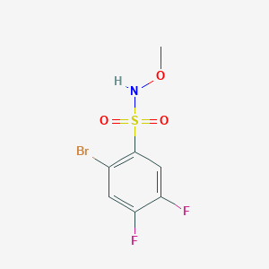 molecular formula C7H6BrF2NO3S B1408861 2-bromo-4,5-difluoro-N-methoxybenzenesulfonamide CAS No. 1704066-97-6
