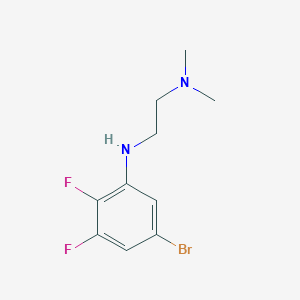 molecular formula C10H13BrF2N2 B1408863 N'-(5-Bromo-2,3-difluoro-phenyl)-N,N-dimethyl-ethane-1,2-diamine CAS No. 1704067-26-4