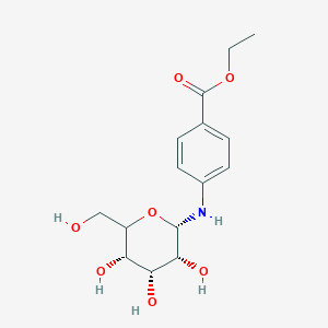 molecular formula C15H21NO7 B14088646 Ethyl p-Aminobenzoate-N-D-mannose 