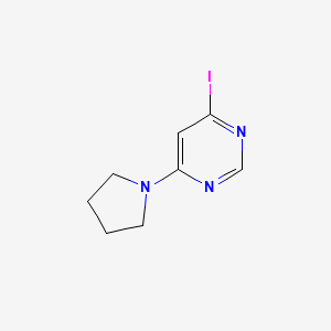 molecular formula C8H10IN3 B1408868 4-Iodo-6-(pyrrolidin-1-yl)pyrimidine CAS No. 1704065-02-0