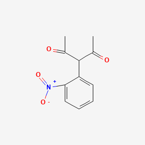 molecular formula C11H11NO4 B14088693 3-(2-Nitrophenyl)pentane-2,4-dione CAS No. 89185-84-2
