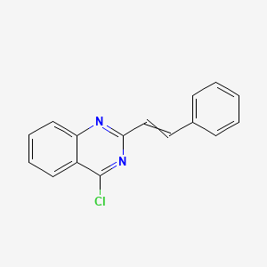 molecular formula C16H11ClN2 B14088704 4-Chloro-2-styrylquinazoline 
