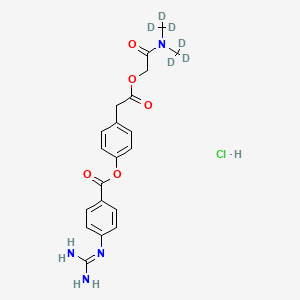 molecular formula C20H23ClN4O5 B14088763 Camostat-d6 (hydrochloride) 