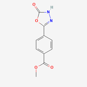 molecular formula C10H8N2O4 B14088826 methyl 4-(5-oxo-4H-1,3,4-oxadiazol-2-yl)benzoate 