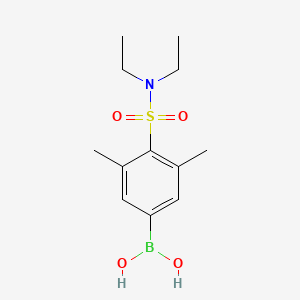 molecular formula C12H20BNO4S B1408886 (4-(N,N-diethylsulfamoyl)-3,5-dimethylphenyl)boronic acid CAS No. 1704067-22-0