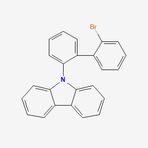 molecular formula C24H16BrN B14088963 9-[2-(2-Bromophenyl)phenyl]carbazole CAS No. 39655-13-5